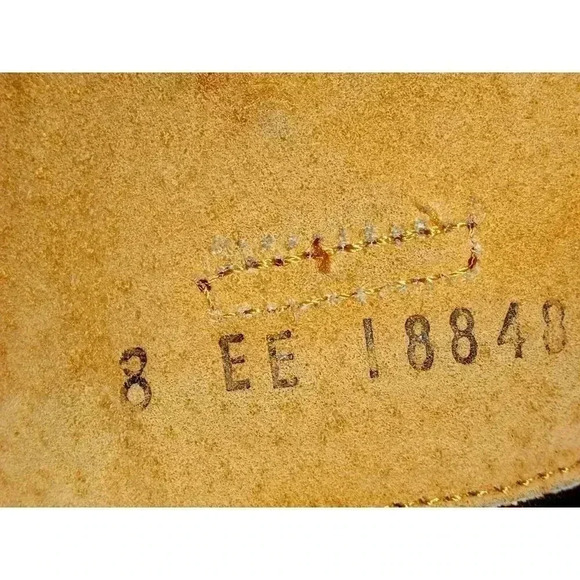 Distressed Diego Di Lucca Womens Biker Boots Brown Leather Zipper Size 8 EE - Picture 12 of 13